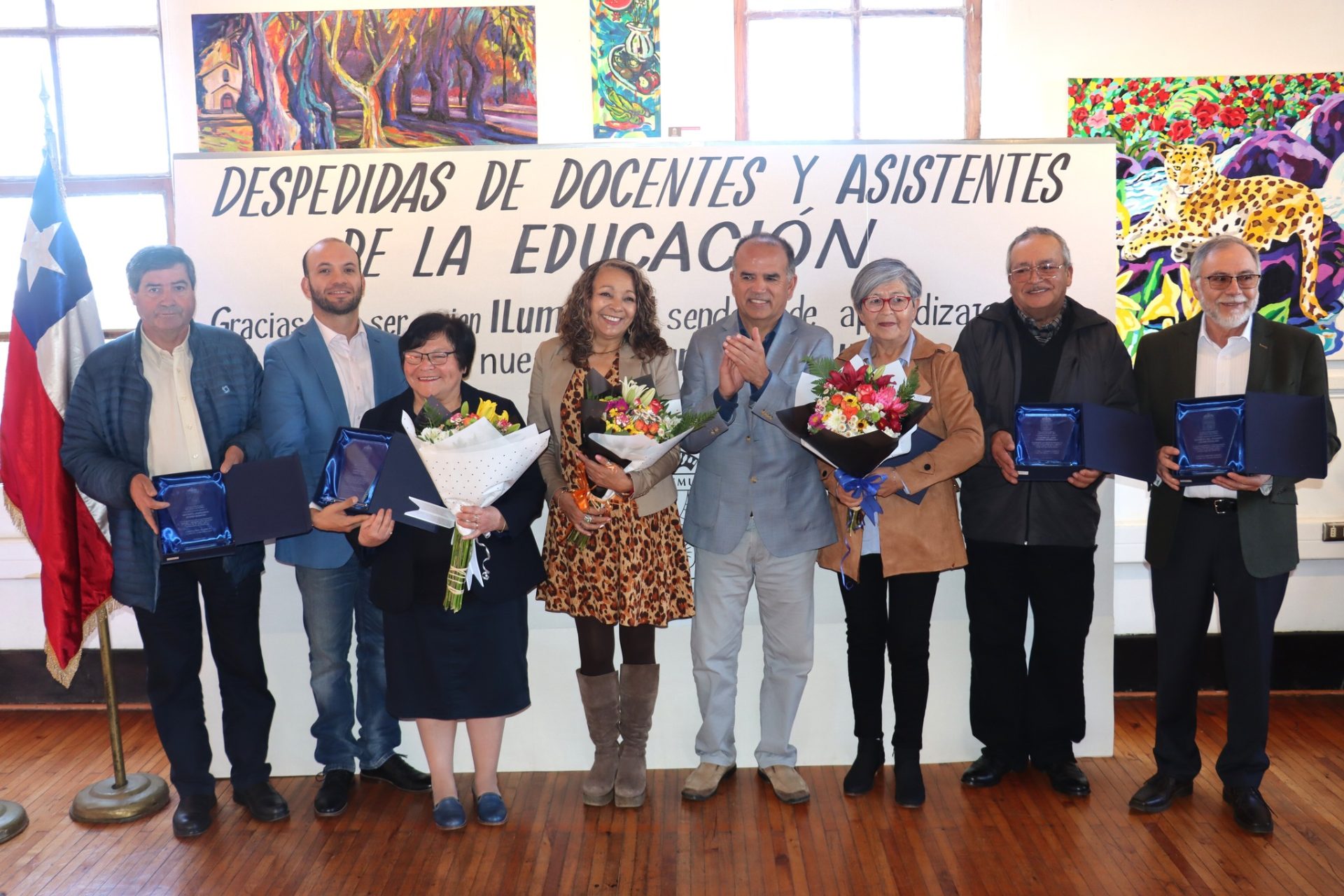 Despedida a docentes y asistentes de la educación