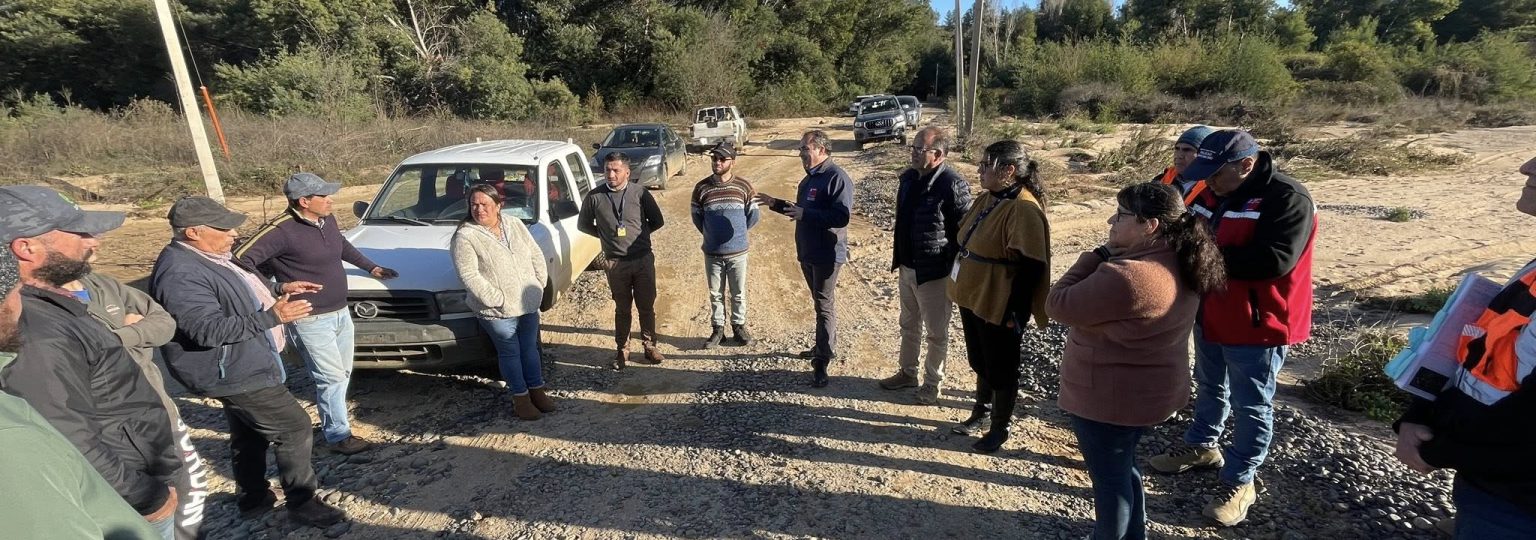 Visita a El Maqui por situación de conectividad